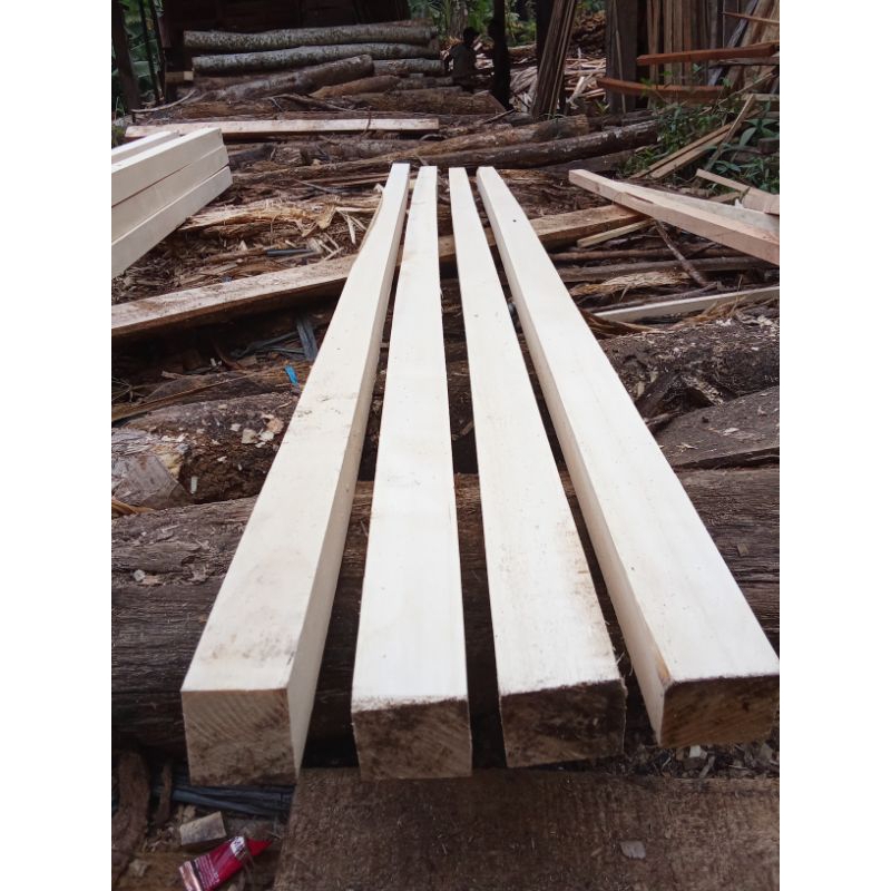 KASO KAYU KASO KASO KAYU UKURAN 5X5CM PANJANG 2METER SOLID