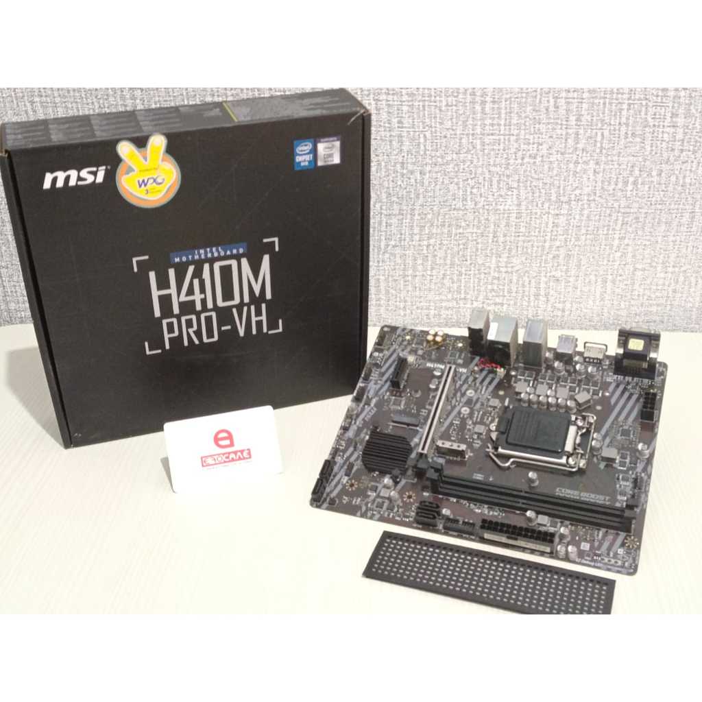 Mobo intel LGA 1200 H410 MSI H410M PRO-VH support Comet Lake