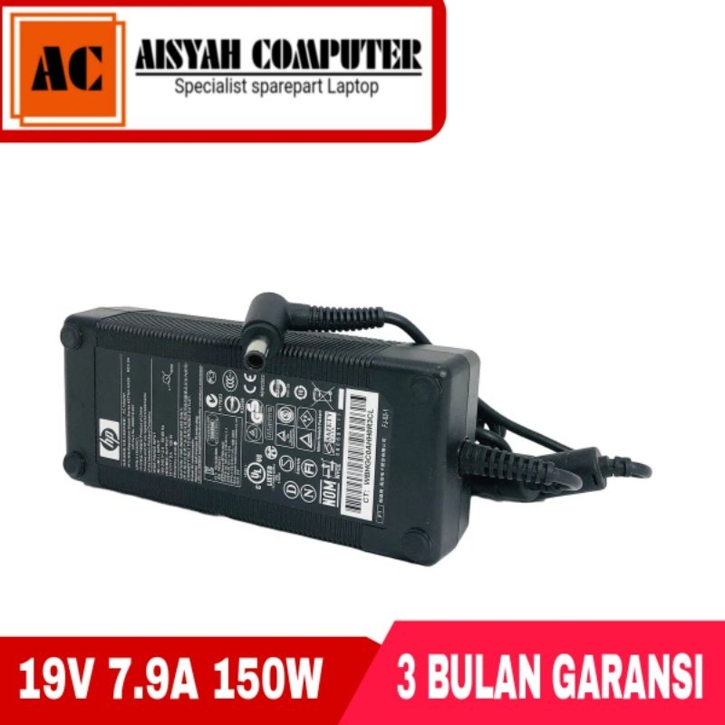 Charger Original Laptop Hp Model: HSTNN-HA09 A150A00CL PA-1151-03HR - 19V 7.9A 150W