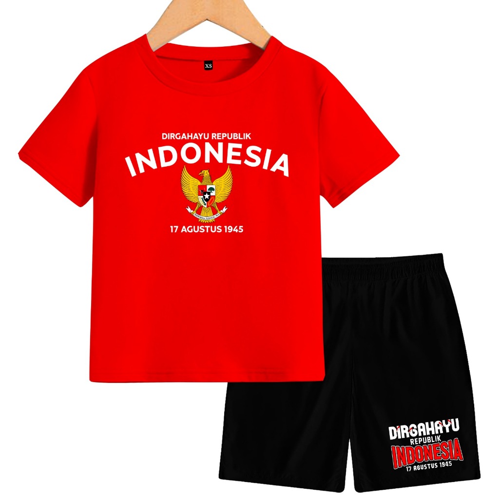 baju anak anak setelan baju 17 agustus dirgahayu
