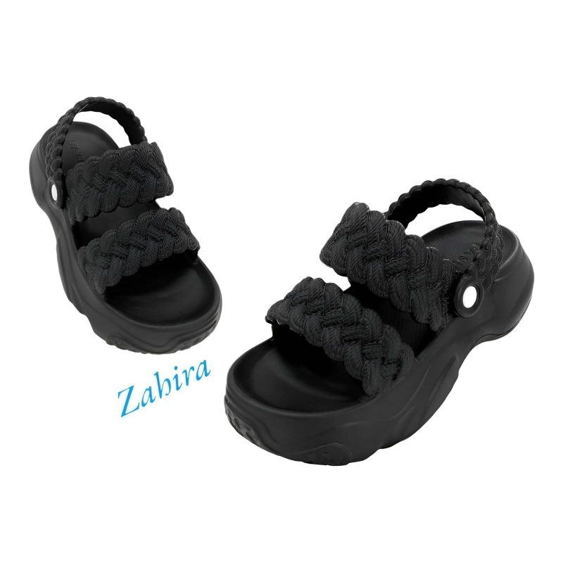 Sendal Tali Wanita Premium Selop Wedges Jelly Empuk