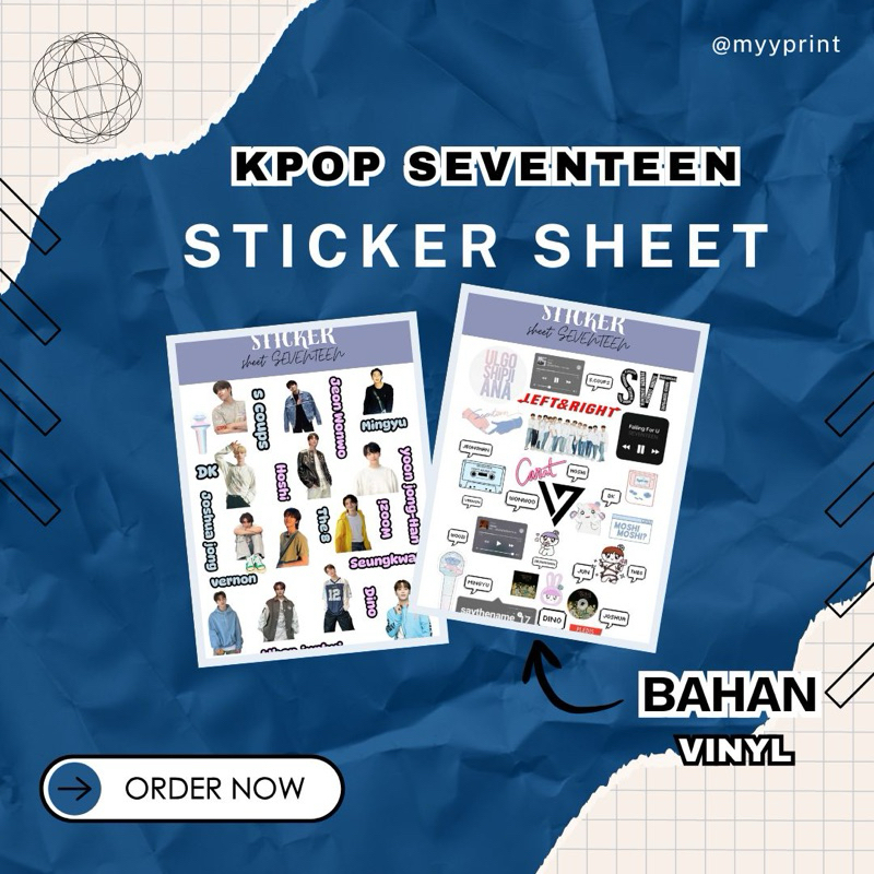 

STICKER SHEET SEVENTEEN A5