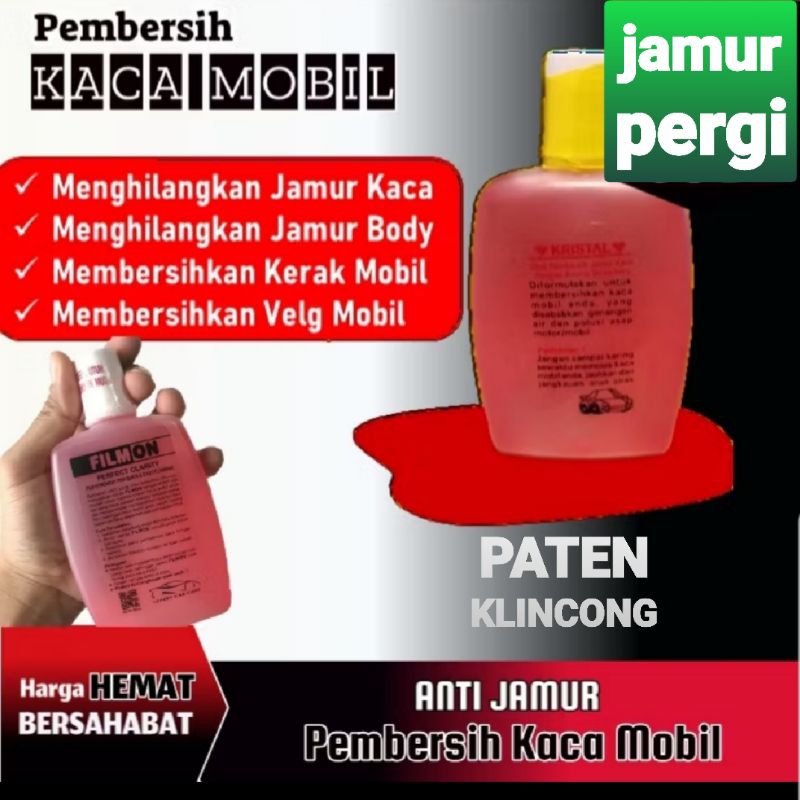 Obat pembersih jamur kaca cairan anti jamur kerak noda kuning kaca mobil FILMON
