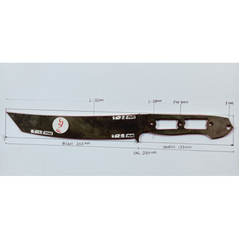 F-25 bahan baja D2/TKM germany