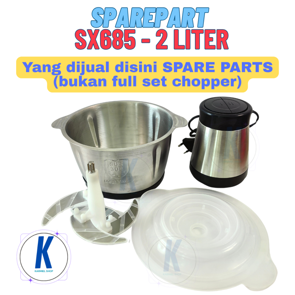 Shuangxiong SX685 Sparepart Pisau Cup Cover Mesin Chopper 2 Liter