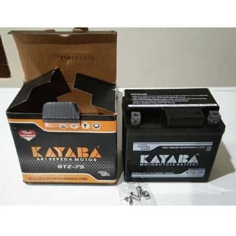 KAYABA Aki Motor KAYABA GTZ7S ACCU KERING NANO GEL