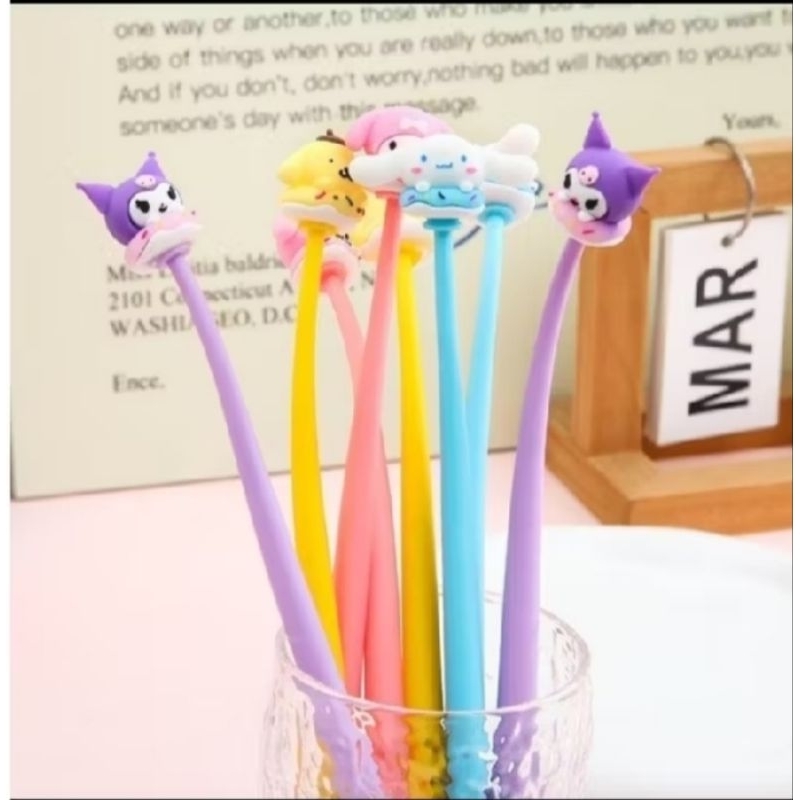 

Pulpen Boneka 3D Karakter Sanrio Panda Beruang