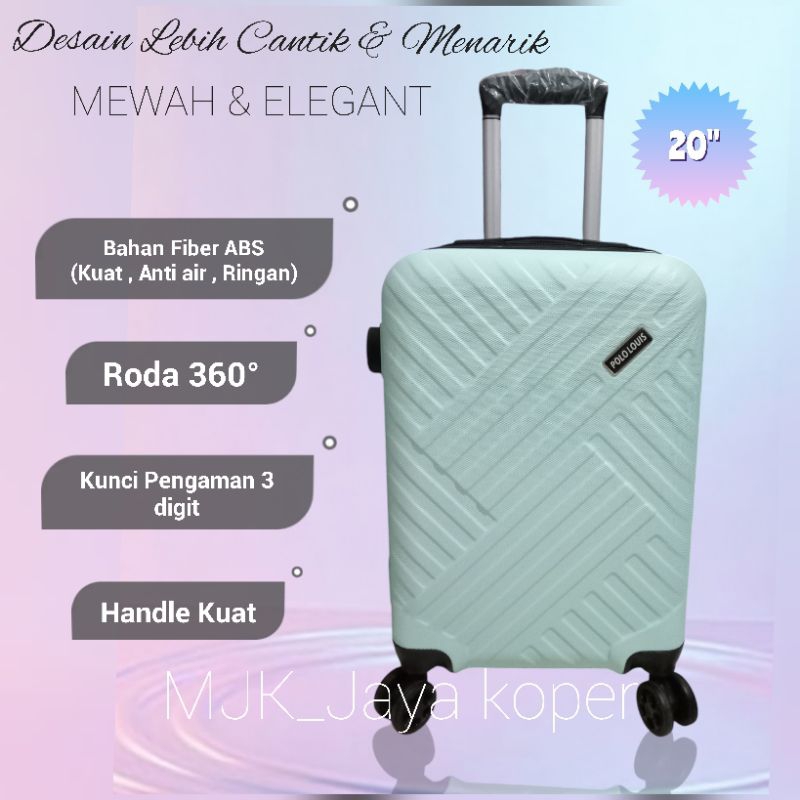 KOPER CABIN POLO LOUIS ORIGINAL 100%, FIBER ABS , KOPER TRAVEL , HAJI UMROH