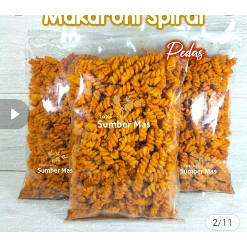 

MACARONI SPIRAL PEDAS-ASIN-PEDAS DAUN JERUK 250gr-pedas