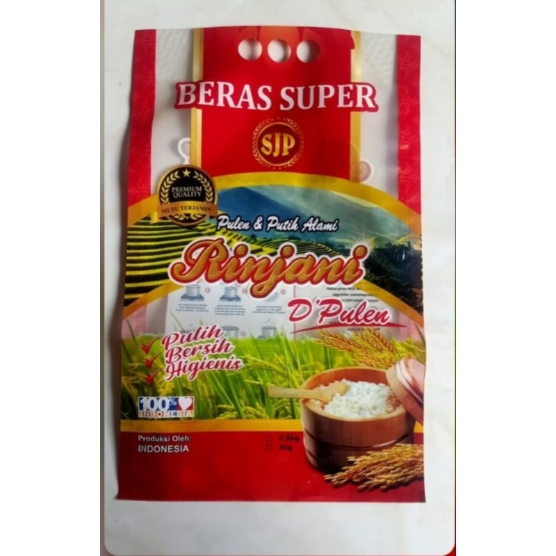 

100 lembar / 1 pack 5 KG RINJANI KEMASAN BERAS