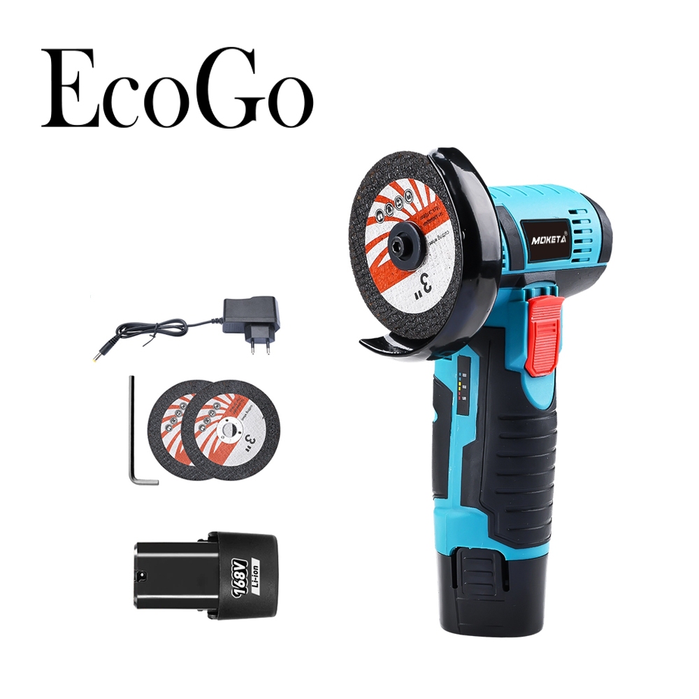 EcoGo Penggiling Sudut Mini Tanpa Kabel 30000RPM Penggiling Sudut Lithium Ion Penggiling Poles Pengg
