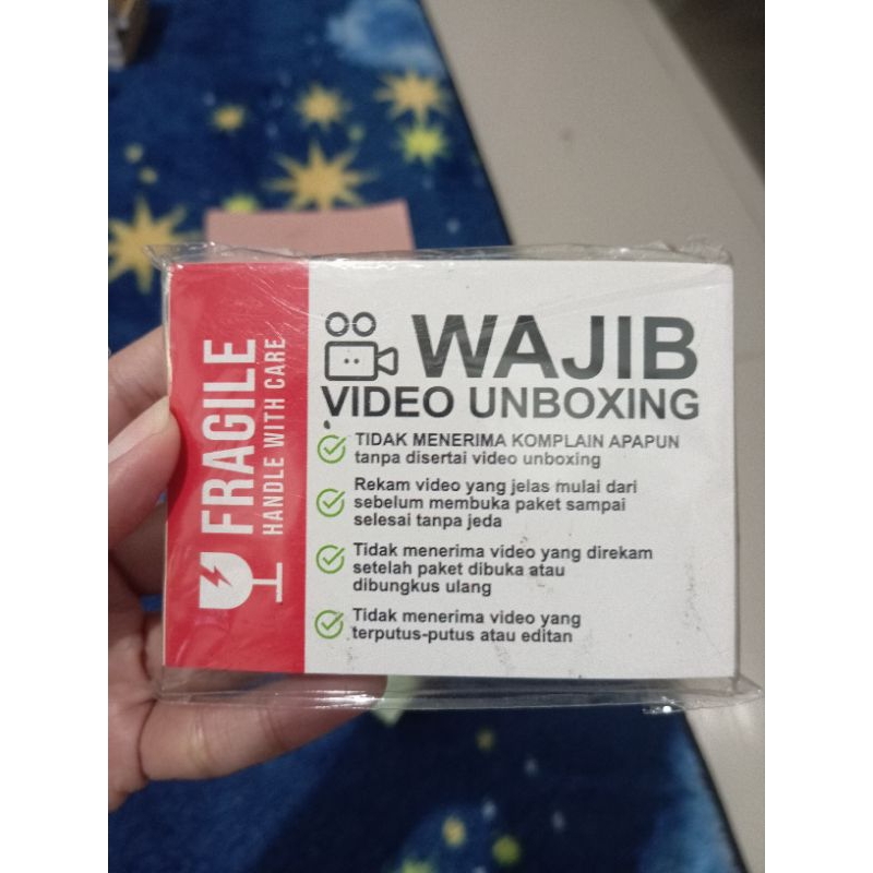 

stiker unboxing onlineshop