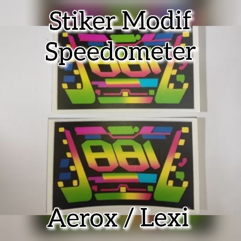 Stiker Modif Speedometer Aerox Connected