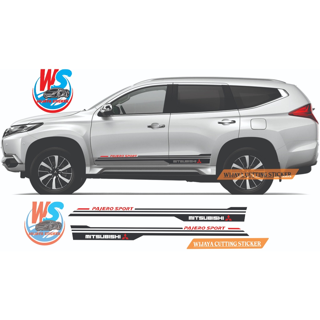 Stiker Mitsubishi Pajero Sport Stiker pajero dakar sticker pajero sport