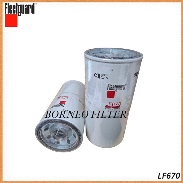 LF670 Fleetguard Genuine Oil Filter P551670 J8612670 W1294 B196 C-5715 SFO2670 JOC-88022 3889310 331