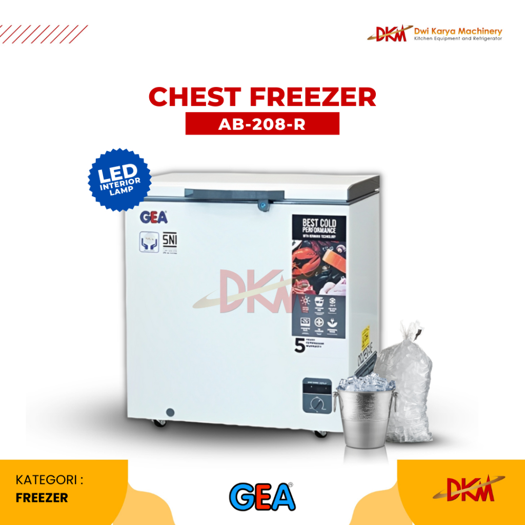 CHEST FREEZER GEA AB-208-R / FREEZER BOX AB 208 / Freezer 200 liter GEA