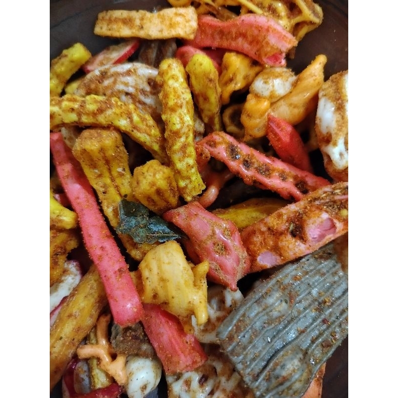 

Kerupuk Seblak Campur / Mix - Pedas Daun Jeruk 200Gram