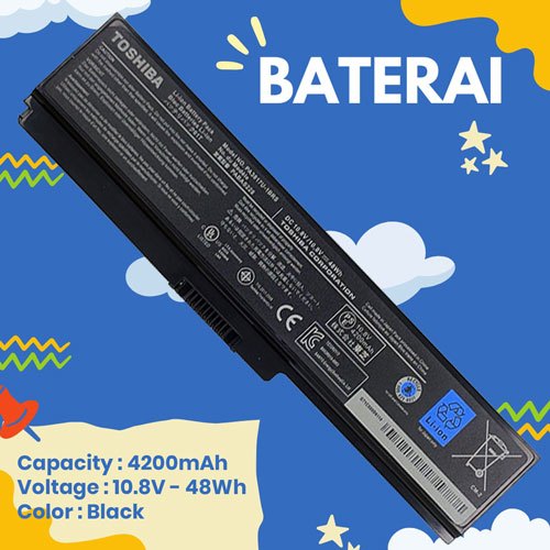 High Quality Baterai Laptop Toshiba P755 P755D P750 P750D P740 P745 P770 P770D PA3817 - Garansi