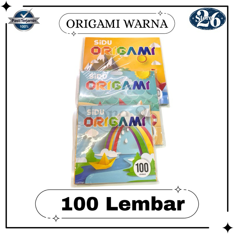 

Origami Sidu Warna 100 Lembar