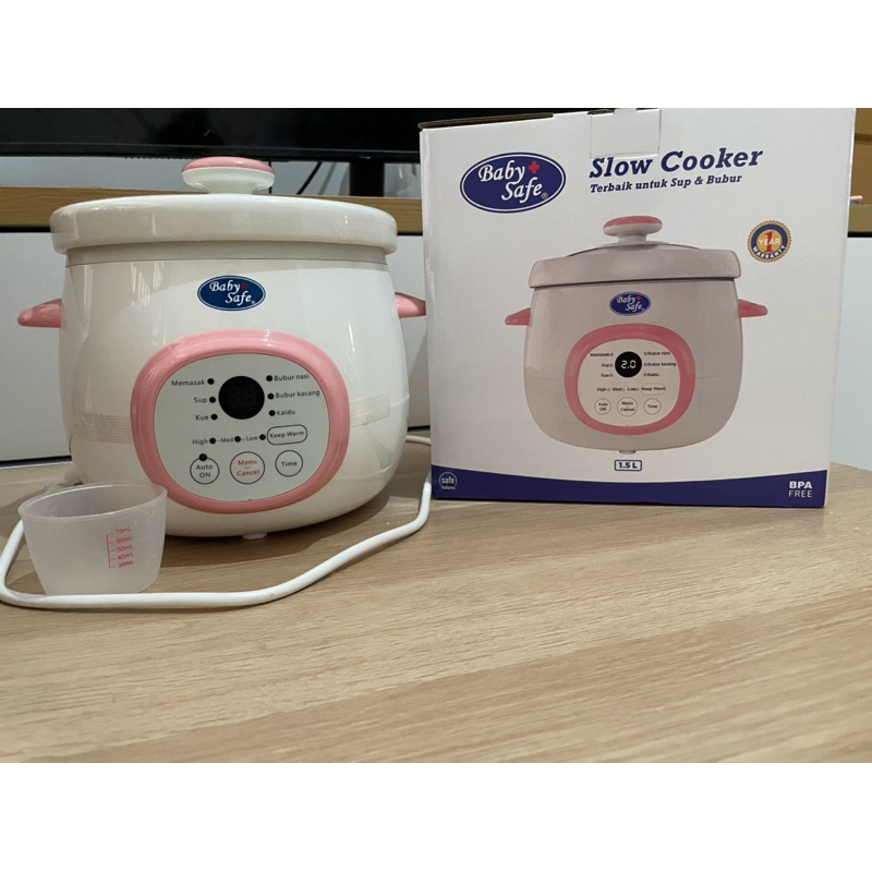 Baby Safe Slow Cooker 1.5 L LB017 (preloved/bekas/second)