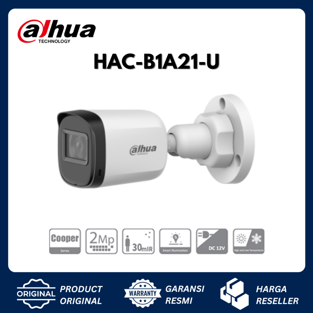 DAHUA OUTDOOR 2MP 1080P B1A21-U CCTV ANALOG KAMERA - ORIGINAL DAHUA