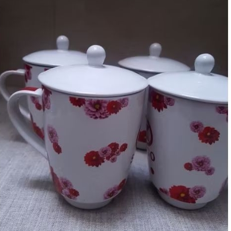 cangkir keramik 300ml mug teh kopi minum dapur kitchenware