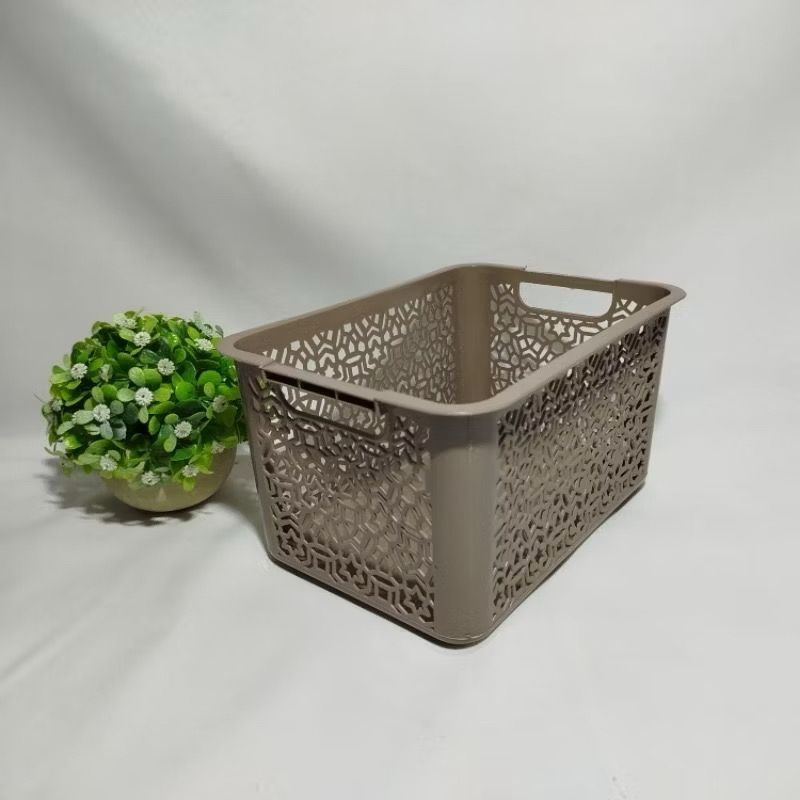 GB Keranjang Plastik Serbaguna Mini Motif 27X18,5X14 CM Keranjang ATK Souvenir Ultah