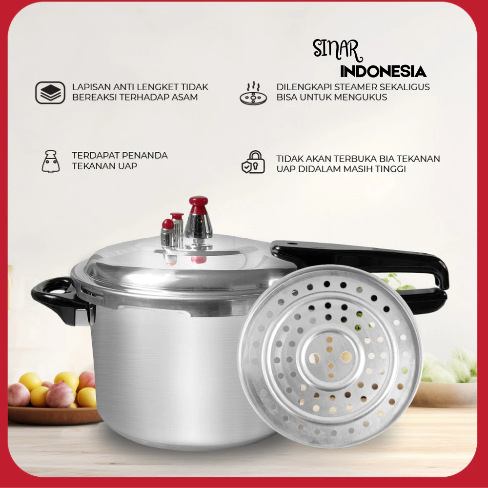 Panci Presto Ukuran Besar 8 liter + Sharingan – Cocok untuk Usaha & Hajatan