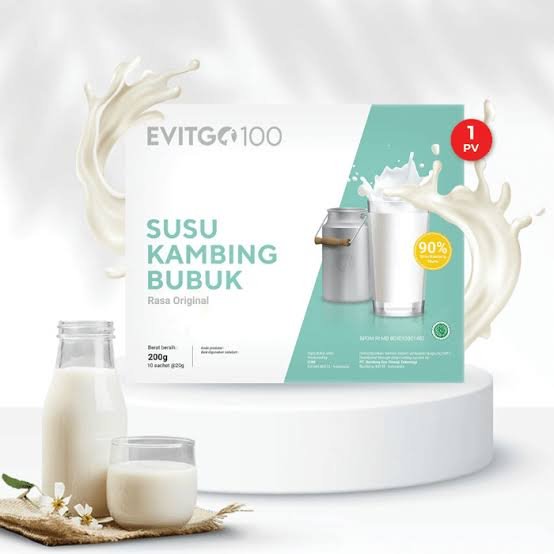 

Evitgo 100 Susu Kambing Bubuk Rasa Original 1 Box Isi 10 Sachet