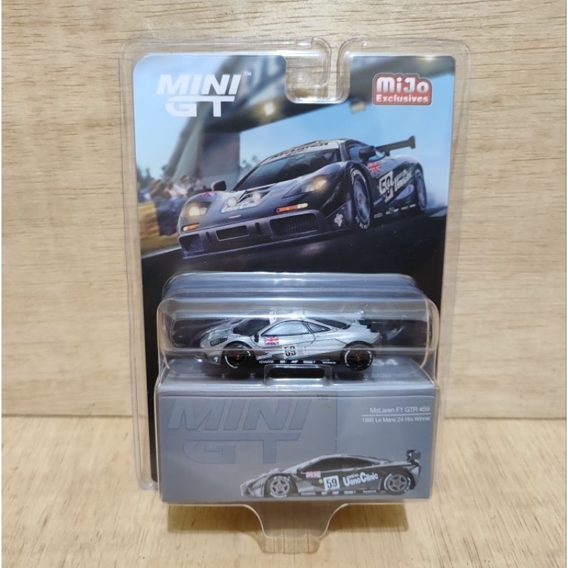 Mini GT No.534 Chase Car McLaren F1 GTR 1995 Le Mans 24 Hrs Winner