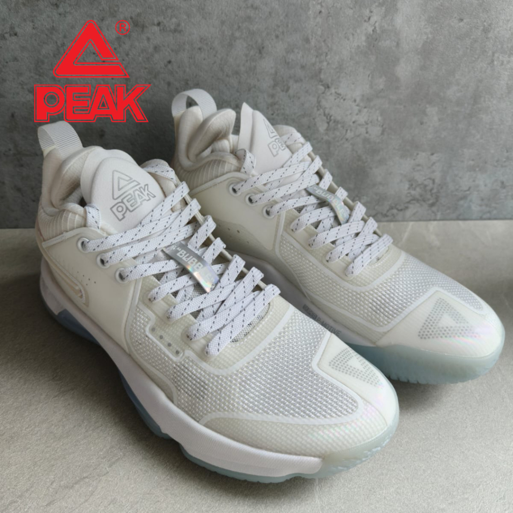 NEW Sepatu basket PEAK Basketball Shoes Flash 4.0 White