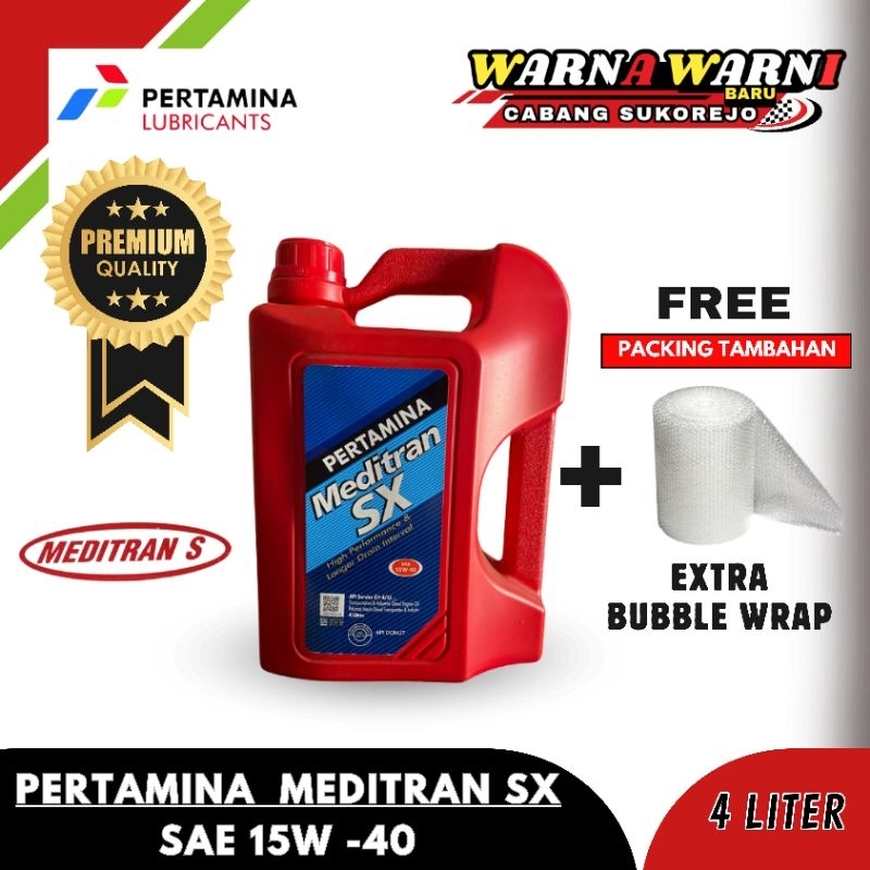 OLI PERTAMINA MEDITRAN SX SAE 15W-40 (4 LITER)