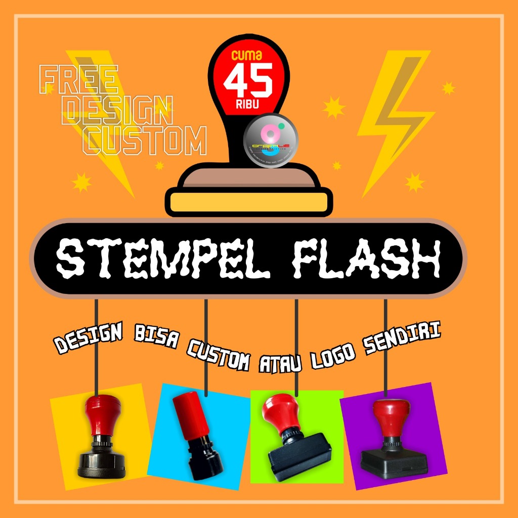 Stempel Custom Otomatis 1 Warna Stempel Kantoran Stempel Kuliah Kerja Stempel Custom Logo Stempel Cu