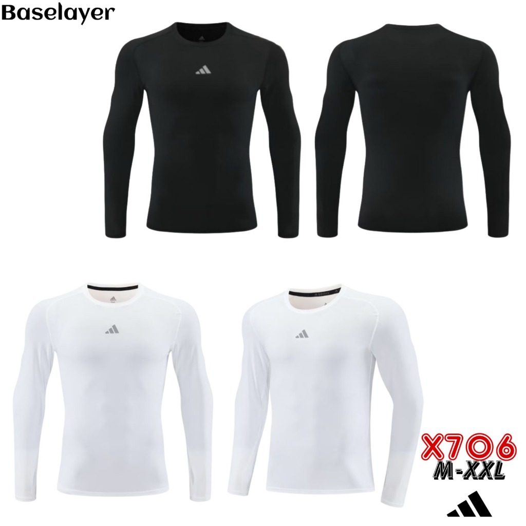 BASELAYER MANSET PRIA LENGAN PANJANG BAJU OLAHRAGA PRIA BAJU KETAT BAJU RENANG GYM FITNESS RUNNING S