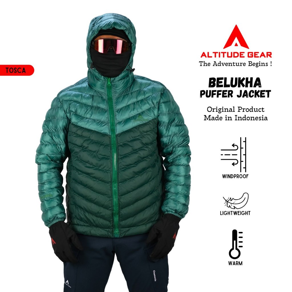 Jaket Gunung Dacron Puffer Gelembung Outdoor Pria Wanita Altitude Gear Belukha