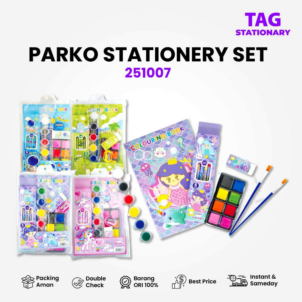 PARKO Paket Hemat Lengkap Melukis / DIY Painting Set For Kids 251007 / Painting Kit / Hadiah Hampers