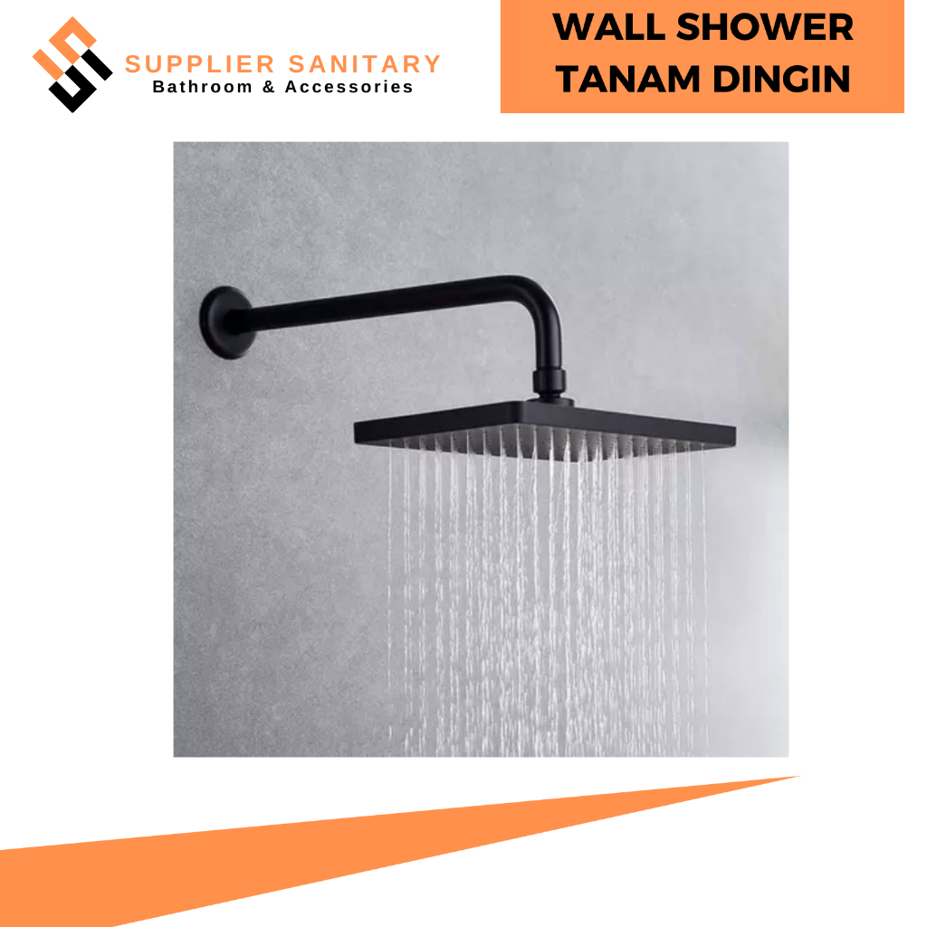 Wall Shower Paket Stop Kran Tanam/Shower Mandi/Stop Kran Tanam