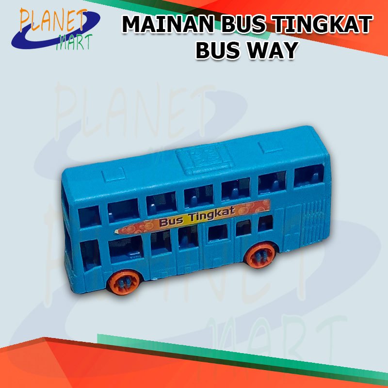 Mainan Bus Tingkat BusWay Warna Warni