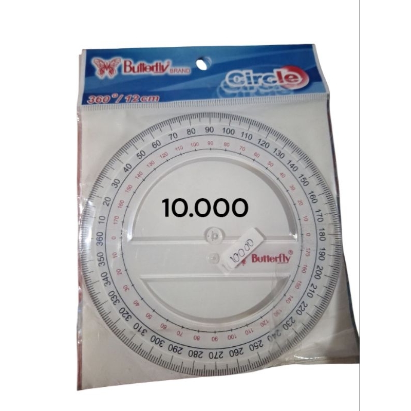 

Mistar lingkaran butterfly 12cm