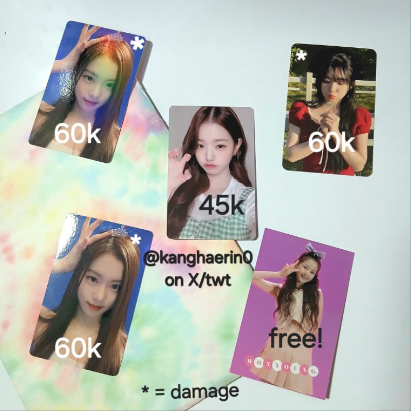 TAKE ALL PHOTOCARD GARAM CROWN HOLO WEVERSE LE SSERAFIM WONYOUNG PAPAJOHN IVE IRENE DANDELION CHILL 