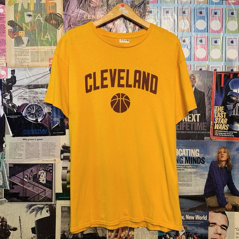 Kaos Vintage Rare Basket Team Cleveland Cavaliers Second Original