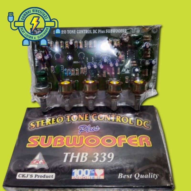 KIT TONE CONTROL STEREO PLUS SUBWOOFER DC 12VOLT THB 339