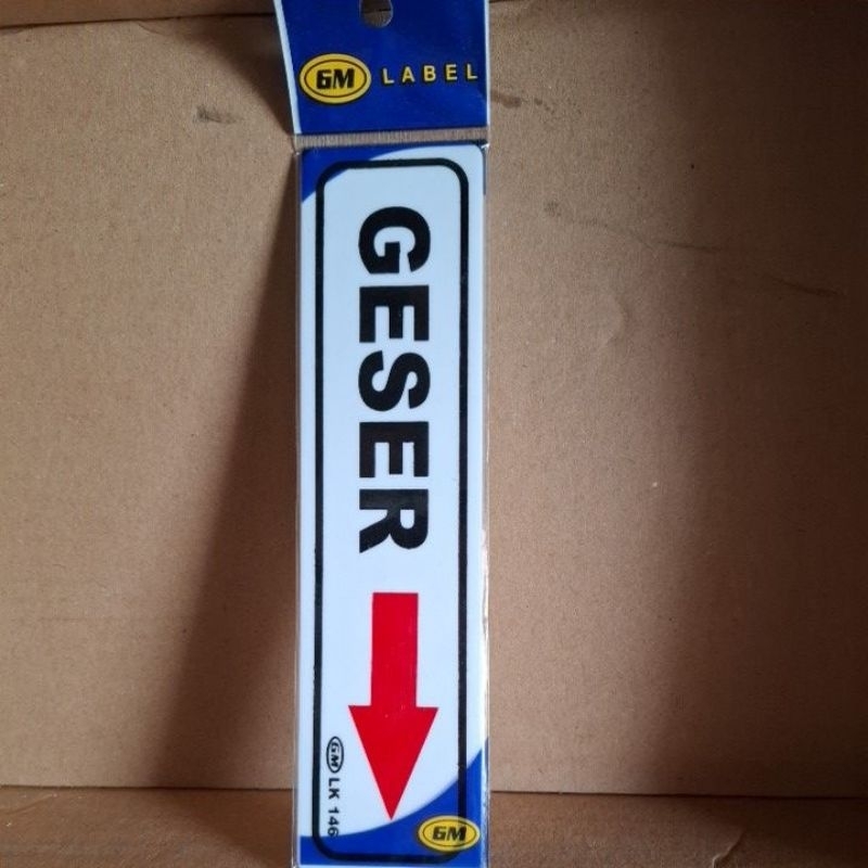 

acliric sign GESER ⬇️ gm label