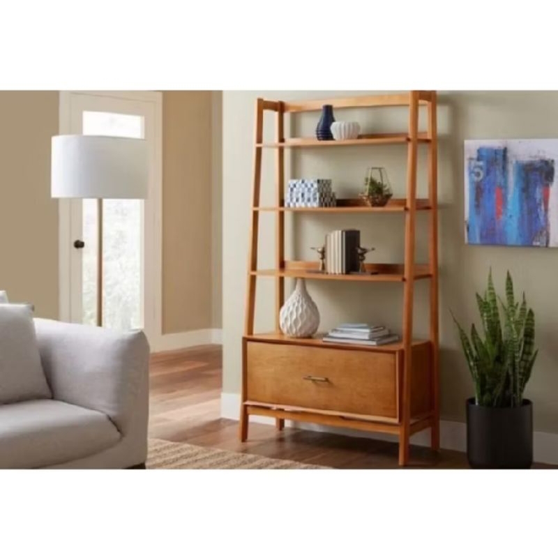 Rak buku kayu jati perhutani Jepara Rak buku kayu jati termurah Rak buku kayu jati Jepara