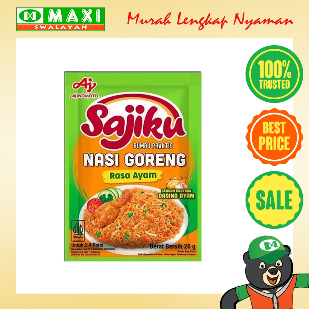 

Sajiku Bumbu Nasi Goreng Rasa Ayam 20gr
