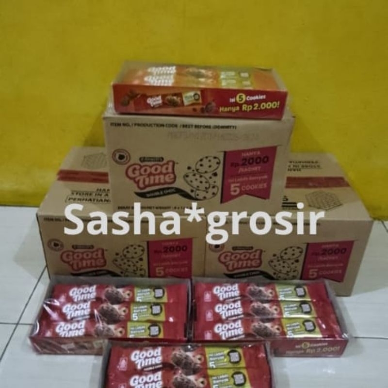 

1 Dus Goodtime Cookies Double Choco 26,5gr....1 DUS GOODTIME 26,5gr.... 1 DUS isi 8 Pack ..2000an