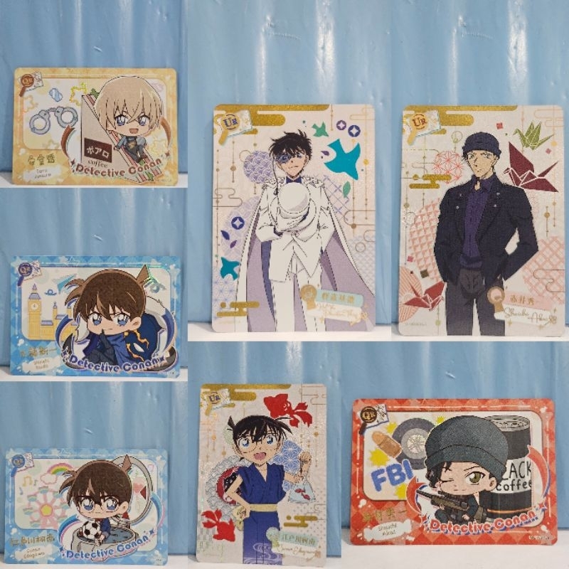 Kartu Koleksi Detective Conan Original Kayou HIT UR QR Holo | Shuichi Akai Kaito Kid Furuya Rei Toru
