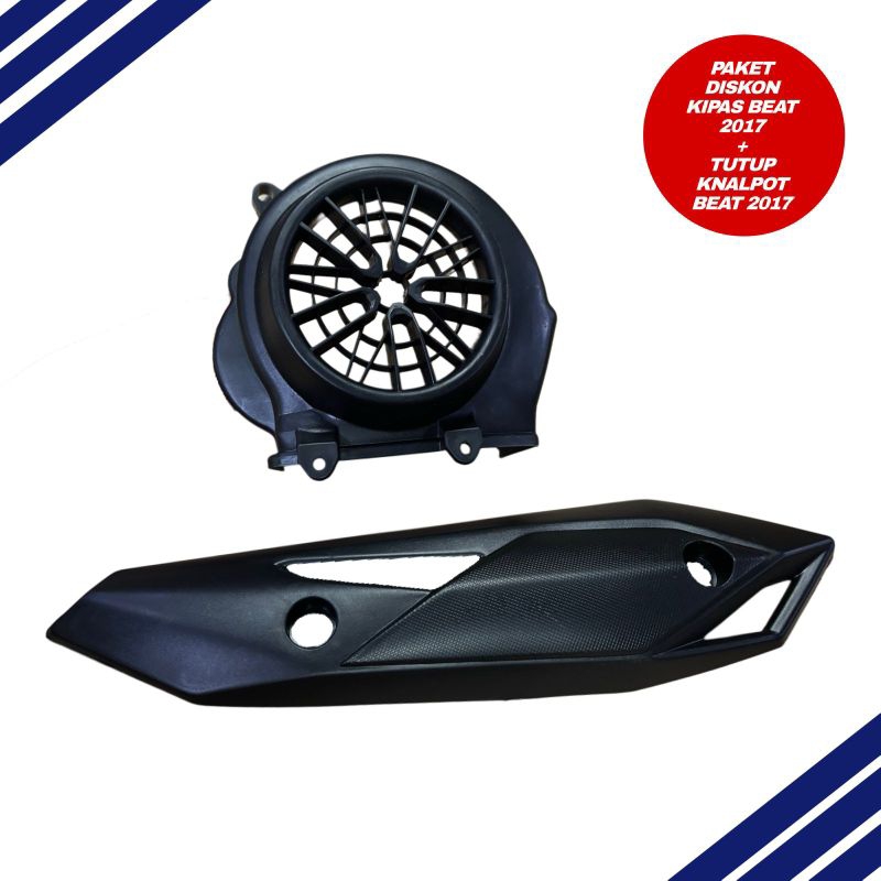 PAKET HEMAT Beat Fi 2017 Cover Knalpot + Cover Kipas Beat Fi 2017