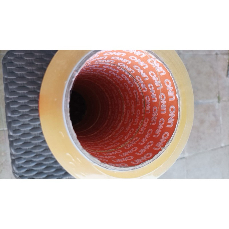 

Lakban Bening satu roll merk UNO 2inc 45mm/TAPE SELOTIP/LAKBAN BENING 100yard