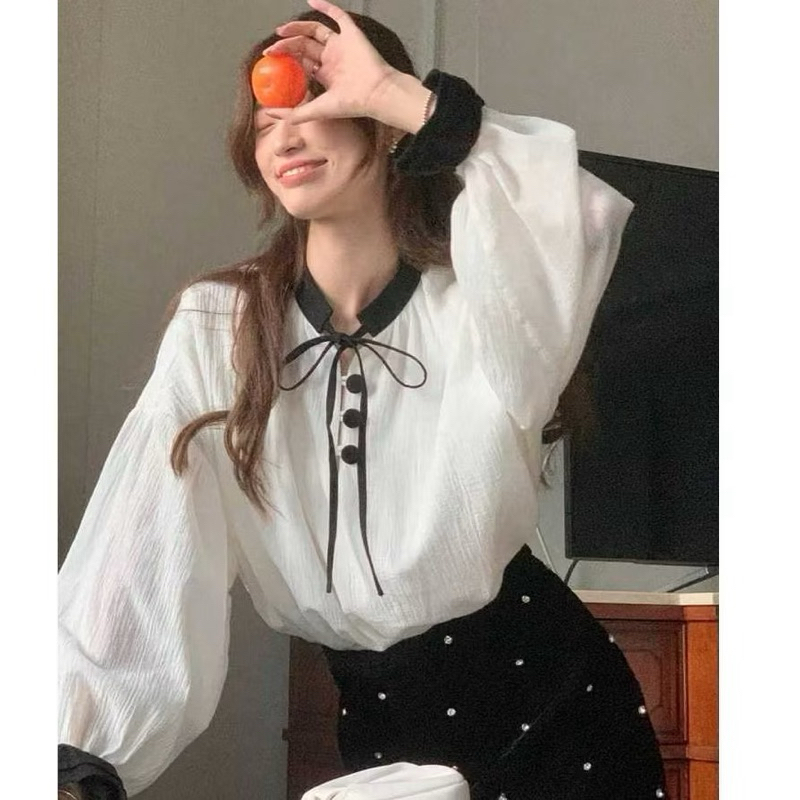 Baju Atasan Wanita Blouse Tali Pita